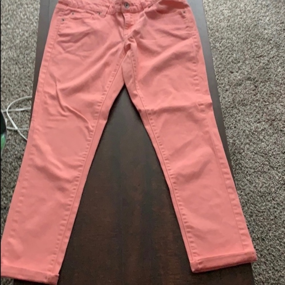 Coral pink pants